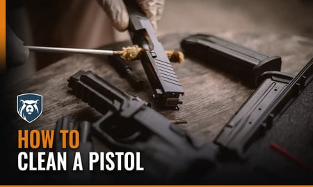 Learn how to clean a pistol safely 